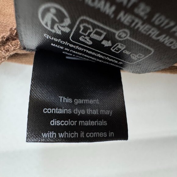 Free People In My Feelings Brown Cropped Bootcut Stretch Corduroy Pant Large - Picture 12 of 13